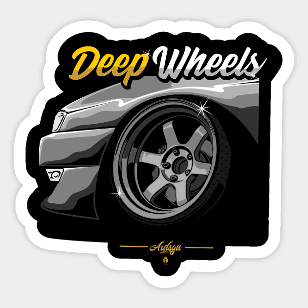 Deep wheels Sticker by rclndsgn